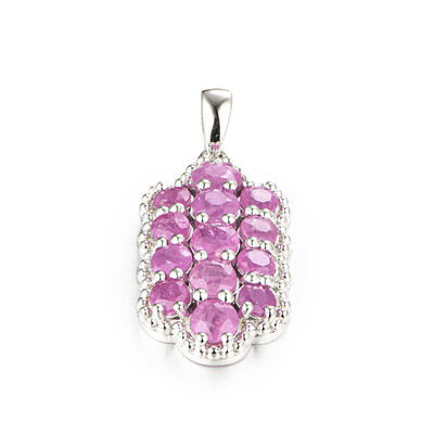Pendentif en argent et Rubis du Mozambique