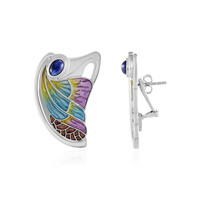 Boucles d'oreilles en argent et Labradorite bleue de Maniry (Adela Silber)