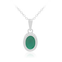 Collier en argent et Emeraude