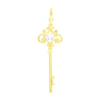 Pendentif en argent et Topaze blanche