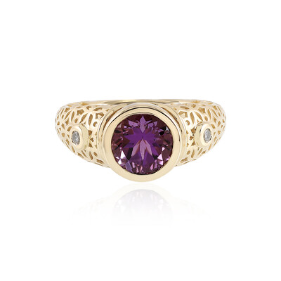 Bague en or et Améthyste d'Uruguay (Ornaments by de Melo)