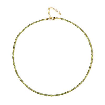 Collier en argent et Tourmaline verte