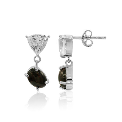 Boucles d'oreilles en argent et Opale Mezezo