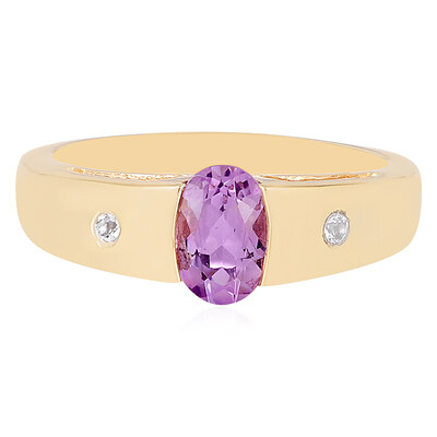 Bague en argent et Améthyste d'Uruguay