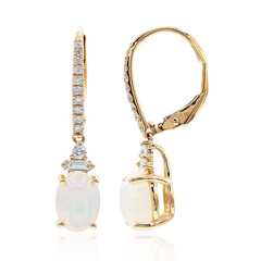 Boucles d'oreilles en or et Opale Welo AAA