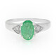 Bague en argent et Emeraude de Bahia