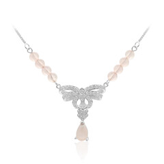 Collier en argent et Quartz rose
