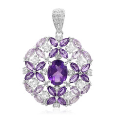 Pendentif en argent et Améthyste de Zambie