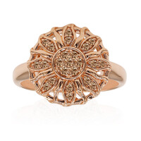 Bague en or et Diamant rose de France SI1 d'Argyle 