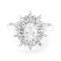 Bague en argent et Goshénite