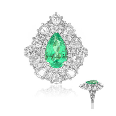 Bague en or et Emeraude de Colombie (CIRARI)