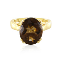 Bague en argent et Quartz fumé