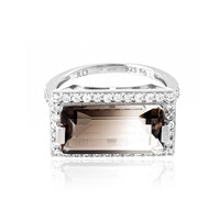 Bague en argent et Quartz multicolore