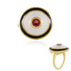 Bague en argent et Tourmaline rose du Brésil