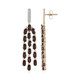 Boucles d'oreilles en argent et Grenat du Mozambique