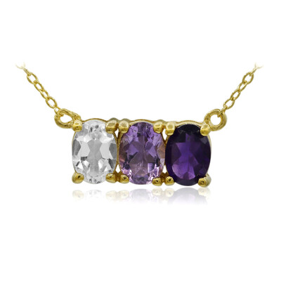 Collier en argent et Topaze blanche