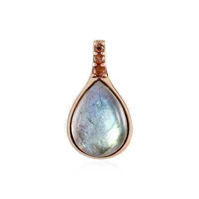 Pendentif en argent et Labradorite verte de Maniry (KM by Juwelo)