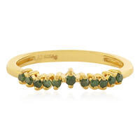 Bague en argent et Diamant vert I3