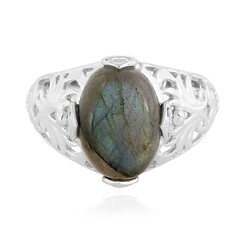 Bague pour homme en argent et Labradorite