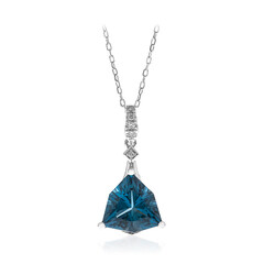 Collier en or et Topaze bleu de Londres