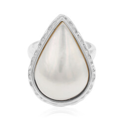 Bague en argent et Perle de Mabé (TPC)
