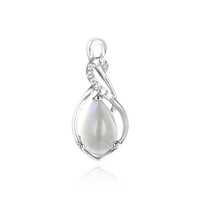 Pendentif en argent et Pierre de lune de Tanzanie