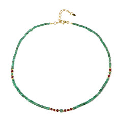 Collier en argent et Emeraude de Zambie