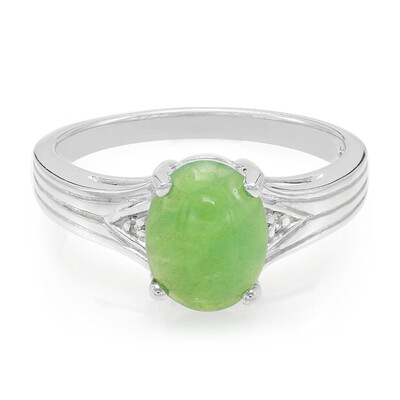 Bague en argent et Chrysoprase impériale