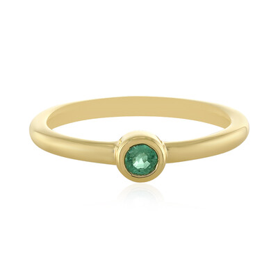 Bague en argent et Emeraude de Russie