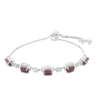 Bracelet en argent et Rubis