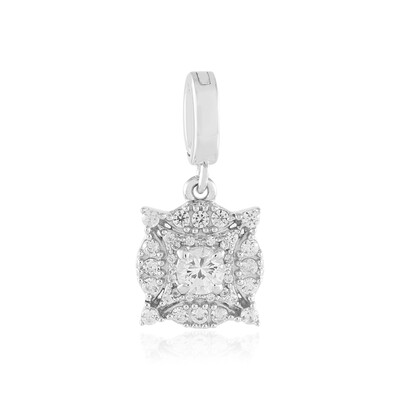 Pendentif en argent et Saphir blanc