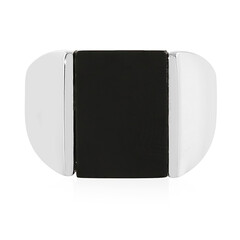 Bague pour homme en argent et Onyx noir