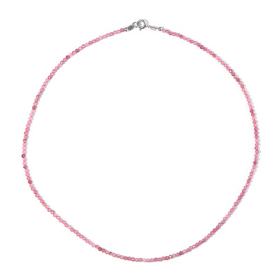 Collier en argent et Quartz Fraise