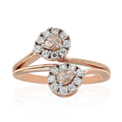 Bague en argent et Morganite