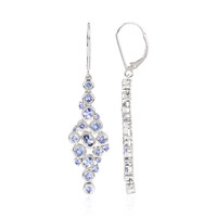 Boucles d'oreilles en platine et Tanzanite (KM by Juwelo)