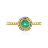 Bague en argent et Emeraude de Colombie