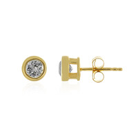 Boucles d'oreilles en argent et Kunzite jaune canari