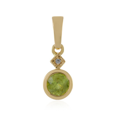 Pendentif en or et Sphène
