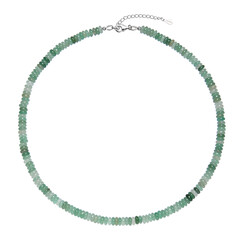 Collier en argent et Aventurine verte