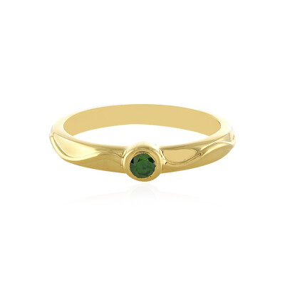 Bague en argent et Diamant vert I3