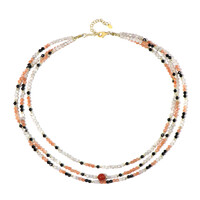 Collier en argent et Agate rouge (Riya)