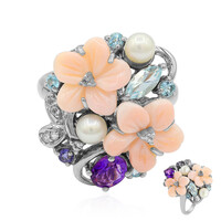 Bague en argent et Nacre
