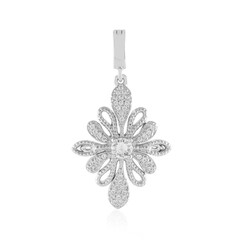 Pendentif en argent et Saphir blanc