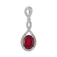 Pendentif en argent et Rubis de Madagascar