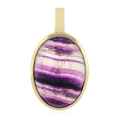 Pendentif en argent et Fluorite