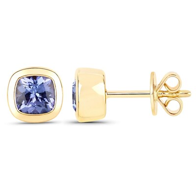 Boucles d'oreilles en argent et Tanzanite