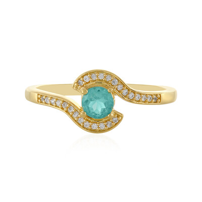 Bague en argent et Apatite bleue
