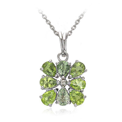Collier en argent et Tourmaline Paraïba