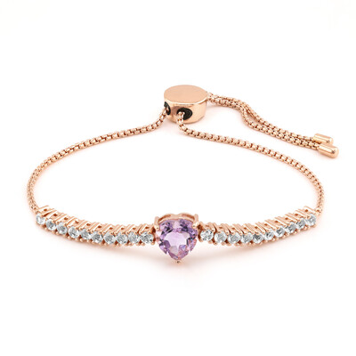 Bracelet en argent et Améthyste de Bolivie