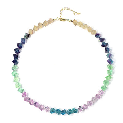 Collier en argent et Fluorite